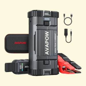 AVAPOW 4000A Car Jump Starter – Heavy-Duty Battery Booster for All Gas & Up to 10L Diesel Engines